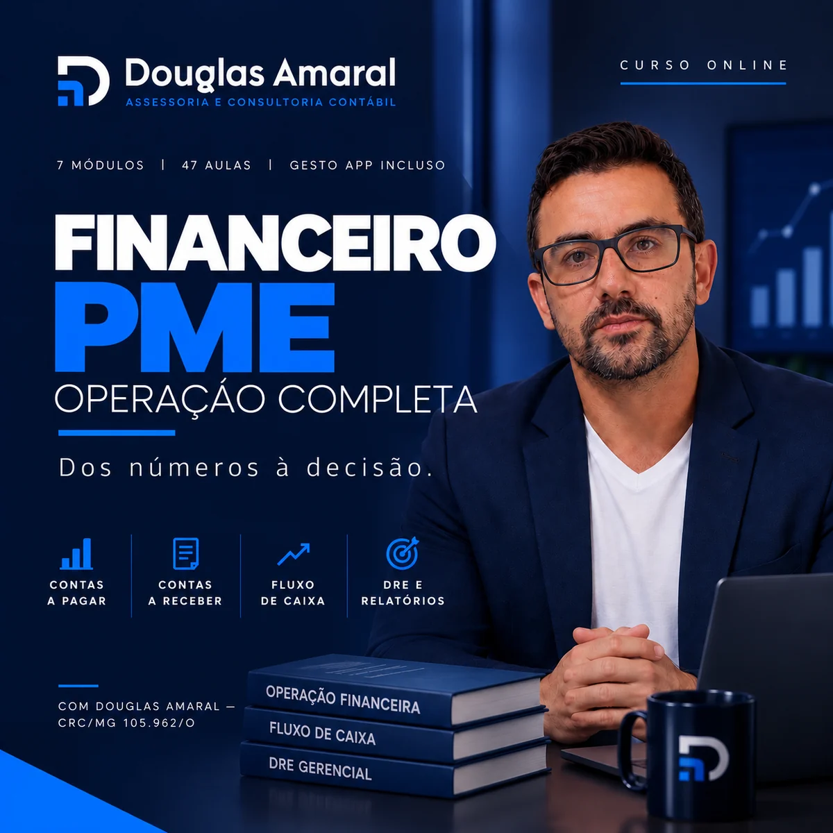 Capa do curso Financeiro PME — Operação Completa, com Douglas Amaral